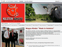 Tablet Screenshot of holstein-wagyu.de